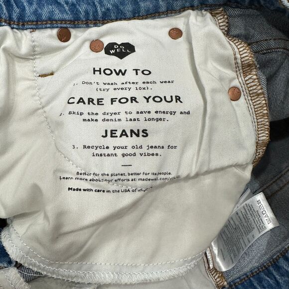 Madewell Balloon Jeans Women's 23 Cropped High Rise Curved Mom Denim - Picture 12 of 12